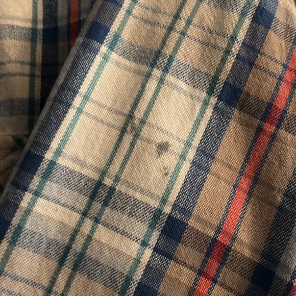 Vintage 70's Woolrich Plaid Cotton Flannel Button Shirt | Men's Medium - Picture 3 of 5